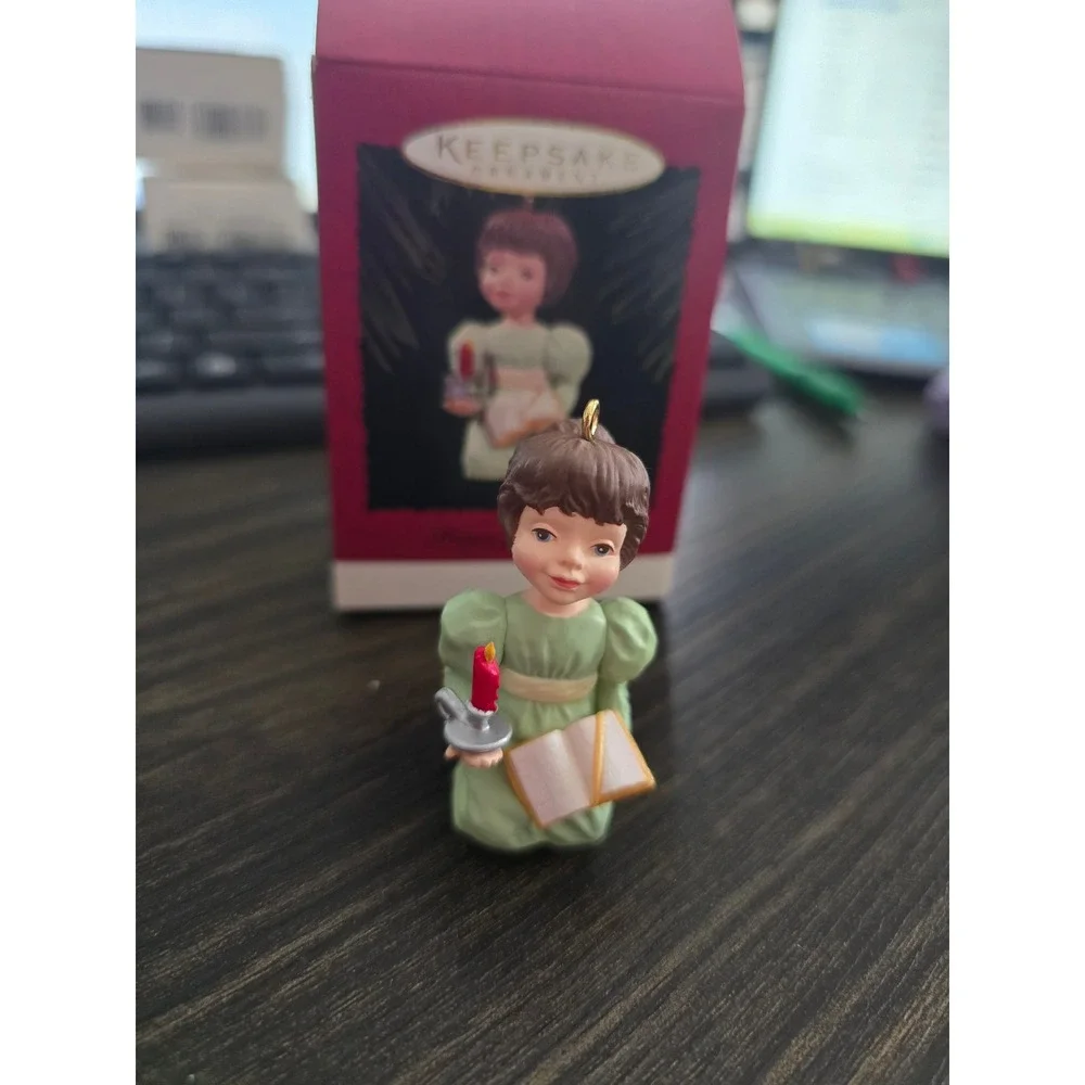 Hallmark Keepsake Ornament 1996 Prayer for Peace Joyce Lyle Vintage‎ Girl Green